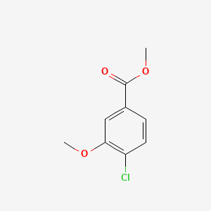 molecular formula C9H9ClO3 B596835 Methyl 4-chloro-3-methoxybenzoate CAS No. 116022-18-5