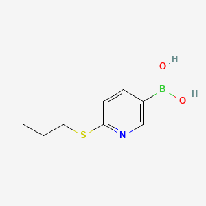 molecular formula C8H12BNO2S B596837 (6-(Propylthio)pyridin-3-yl)boronic acid CAS No. 1256345-97-7
