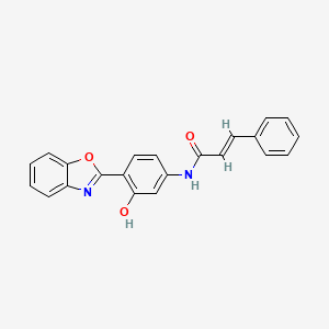 molecular formula C22H16N2O3 B5968409 N-[4-(1,3-benzoxazol-2-yl)-3-hydroxyphenyl]-3-phenylacrylamide 