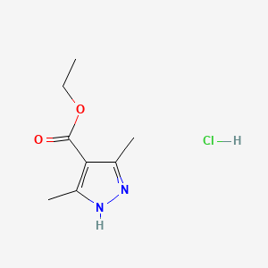 molecular formula C8H13ClN2O2 B596849 Ethyl 3,5-dimethylpyrazole-4-carboxylate hydrochloride CAS No. 1305320-57-3