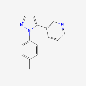 molecular formula C15H13N3 B596857 3-(1-(p-Tolyl)-1H-pyrazol-5-yl)pyridine CAS No. 1269293-95-9
