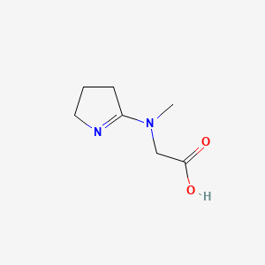 molecular formula C7H12N2O2 B596861 N-(3,4-Dihydro-2H-pyrrol-5-yl)-N-methylglycine CAS No. 198198-33-3