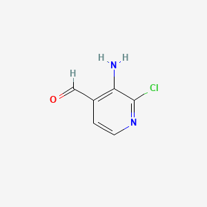 molecular formula C6H5ClN2O B596862 3-氨基-2-氯异烟酰醛 CAS No. 1289046-28-1