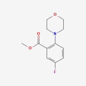 molecular formula C12H14FNO3 B596867 Methyl 5-Fluoro-2-morpholinobenzoate CAS No. 1256633-20-1