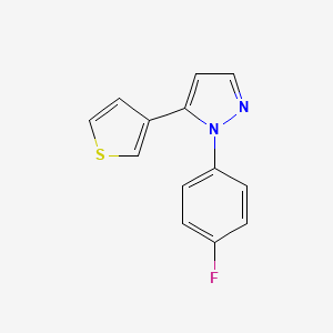 1-(4-fluorophenyl)-5-(thiophen-3-yl)-1H-pyrazole