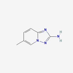 molecular formula C7H8N4 B596879 6-Methyl-[1,2,4]triazolo[1,5-a]pyridin-2-amine CAS No. 1239647-61-0