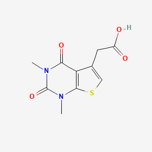 B596882 2-(1,3-Dimethyl-2,4-dioxo-1,2,3,4-tetrahydrothieno[2,3-d]pyrimidin-5-yl)acetic acid CAS No. 1246761-51-2