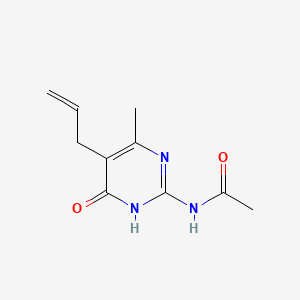 molecular formula C10H13N3O2 B5968820 N-(4-methyl-6-oxo-5-prop-2-enyl-1H-pyrimidin-2-yl)acetamide 