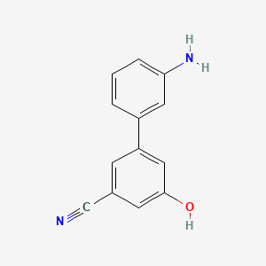 molecular formula C13H10N2O B596885 5-(3-Aminophenyl)-3-cyanophenol CAS No. 1261900-78-0