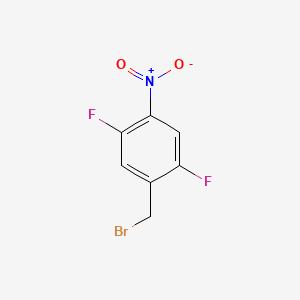 molecular formula C7H4BrF2NO2 B596886 2,5-Difluoro-4-nitrobenzyl bromide CAS No. 1260640-04-7