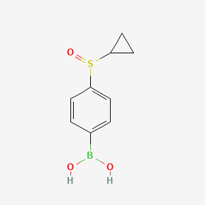 molecular formula C9H11BO3S B596893 4-(Cyclopropylsulfinyl)phenylboronic acid CAS No. 1217501-06-8