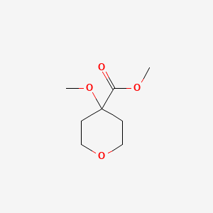 molecular formula C8H14O4 B596895 Methyl 4-methoxyoxane-4-carboxylate CAS No. 175982-83-9