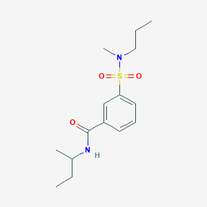 molecular formula C15H24N2O3S B5968973 N-butan-2-yl-3-[methyl(propyl)sulfamoyl]benzamide 