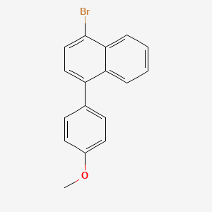 molecular formula C17H13BrO B596910 1-Bromo-4-(4-methoxyphenyl)naphthalene CAS No. 1312609-72-5