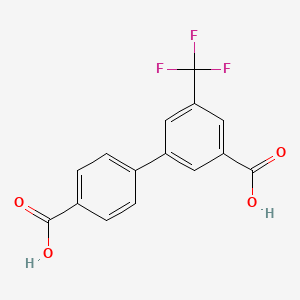 3-(4-Carboxyphenyl)-5-trifluoromethylbenzoic acid