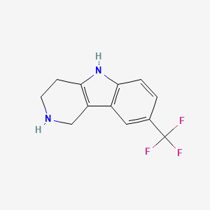 molecular formula C12H11F3N2 B596946 8-(Trifluoromethyl)-2,3,4,5-tetrahydro-1H-pyrido[4,3-B]indole CAS No. 19735-44-5