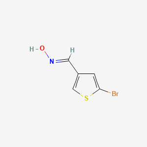 B596951 (E)-5-bromothiophene-3-carbaldehyde oxime CAS No. 18791-96-3