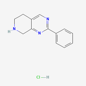 2-Phenyl-5,6,7,8-tetrahydropyrido[3,4-d]pyrimidine hydrochloride