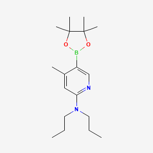4-Methyl-n,n-dipropyl-5-(4,4,5,5-tetramethyl-1,3,2-dioxaborolan-2-yl)pyridin-2-amine
