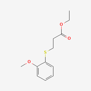 Ethyl 3-(2-methoxyphenyl)sulfanylpropanoate