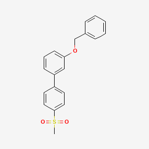 molecular formula C20H18O3S B596959 1-[3-(Benzyloxy)phenyl]-4-methanesulfonylbenzene CAS No. 1345472-18-5