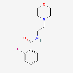 molecular formula C13H17FN2O2 B5969666 2-fluoro-N-[2-(morpholin-4-yl)ethyl]benzamide 
