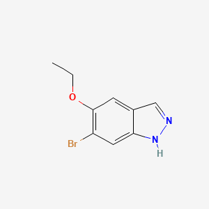 molecular formula C9H9BrN2O B596978 6-Bromo-5-ethoxy-1H-indazole CAS No. 1226903-72-5
