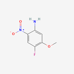 molecular formula C7H7FN2O3 B596988 4-Fluoro-5-methoxy-2-nitroaniline CAS No. 125163-12-4