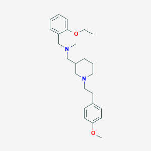 molecular formula C25H36N2O2 B5970029 N-[(2-ethoxyphenyl)methyl]-1-[1-[2-(4-methoxyphenyl)ethyl]piperidin-3-yl]-N-methylmethanamine 