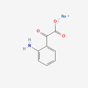 molecular formula C8H6NNaO3 B597019 Sodium 2-(2-aminophenyl)-2-oxoacetate CAS No. 17617-34-4