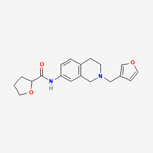 molecular formula C19H22N2O3 B5970286 N-[2-(furan-3-ylmethyl)-3,4-dihydro-1H-isoquinolin-7-yl]oxolane-2-carboxamide 