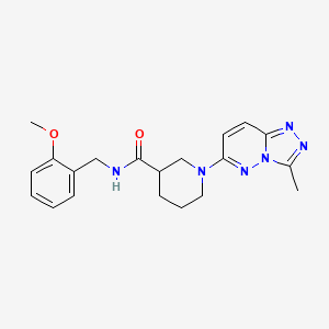 molecular formula C20H24N6O2 B5970297 N-(2-methoxybenzyl)-1-(3-methyl[1,2,4]triazolo[4,3-b]pyridazin-6-yl)piperidine-3-carboxamide 