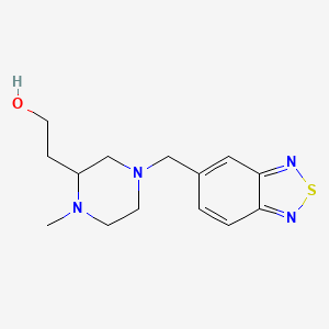 molecular formula C14H20N4OS B5970358 2-[4-(2,1,3-Benzothiadiazol-5-ylmethyl)-1-methylpiperazin-2-yl]ethanol 