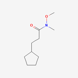 3-Cyclopentyl-N-methoxy-N-methylpropanamide