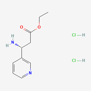 (R)-Ethyl 3-amino-3-(pyridin-3-yl)propanoate dihydrochloride