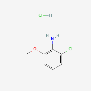 molecular formula C7H9Cl2NO B597058 2-Chloro-6-methoxyaniline hydrochloride CAS No. 1332589-57-7