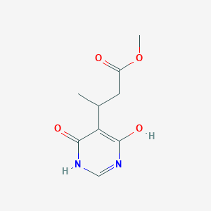 molecular formula C9H12N2O4 B597060 Methyl 3-(4,6-dihydroxypyrimidin-5-YL)butanoate CAS No. 1245646-90-5