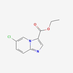 molecular formula C10H9ClN2O2 B597061 Ethyl 6-chloroimidazo[1,2-a]pyridine-3-carboxylate CAS No. 1260797-60-1