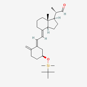 (S)-2-((1R,3aS,7aR,E)-4-((E)-2-((S)-5-((tert-butyldimethylsilyl)oxy)-2-methylenecyclohexylidene)ethylidene)-7a-methyloctahydro-1H-inden-1-yl)propanal
