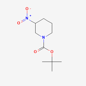 molecular formula C10H18N2O4 B597067 Tert-butyl 3-nitropiperidine-1-carboxylate CAS No. 1313738-96-3