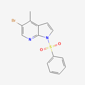 1-(Phenylsulphonyl)-5-bromo-4-methyl-7-azaindole