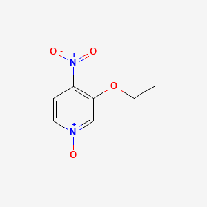 molecular formula C7H8N2O4 B597069 3-Ethoxy-4-nitropyridine 1-oxide CAS No. 19349-73-6