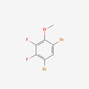molecular formula C7H4Br2F2O B597070 4,6-Dibromo-2,3-difluoroanisole CAS No. 1291487-25-6