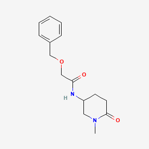 molecular formula C15H20N2O3 B5970734 N-(1-methyl-6-oxopiperidin-3-yl)-2-phenylmethoxyacetamide 