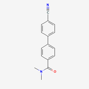 molecular formula C16H14N2O B597099 4-(4-Cyanophenyl)-N,N-dimethylbenzamide CAS No. 1365271-90-4