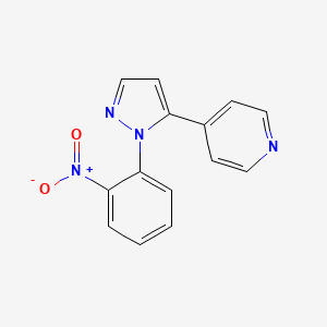 4-(1-(2-nitrophenyl)-1H-pyrazol-5-yl)pyridine