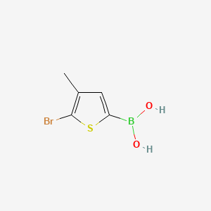 molecular formula C5H6BBrO2S B597118 (5-Bromo-4-methylthiophen-2-yl)boronic acid CAS No. 1217501-16-0