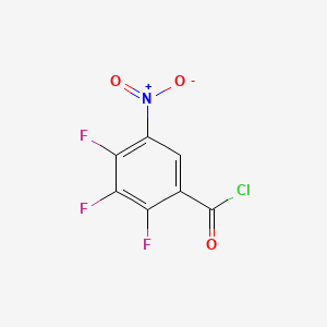 molecular formula C7HClF3NO3 B597121 2,3,4-Trifluoro-5-nitrobenzoyl chloride CAS No. 1349717-28-7