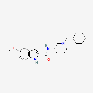 molecular formula C22H31N3O2 B5971213 N-[1-(cyclohexylmethyl)piperidin-3-yl]-5-methoxy-1H-indole-2-carboxamide 