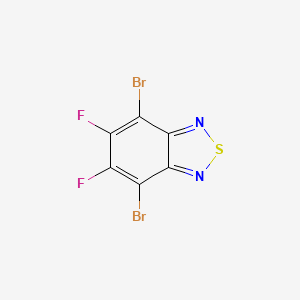 molecular formula C6Br2F2N2S B597133 4,7-Dibromo-5,6-difluorobenzo[c][1,2,5]thiadiazole CAS No. 1295502-53-2